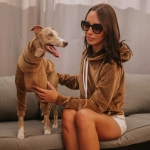 Ensemble en velours marron